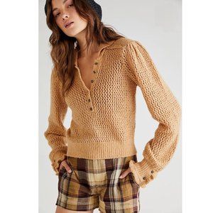 Free People Care Snowdrift Pullover Bouclé Sweater